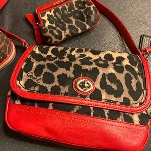 Coach crossbody bag and wallet set